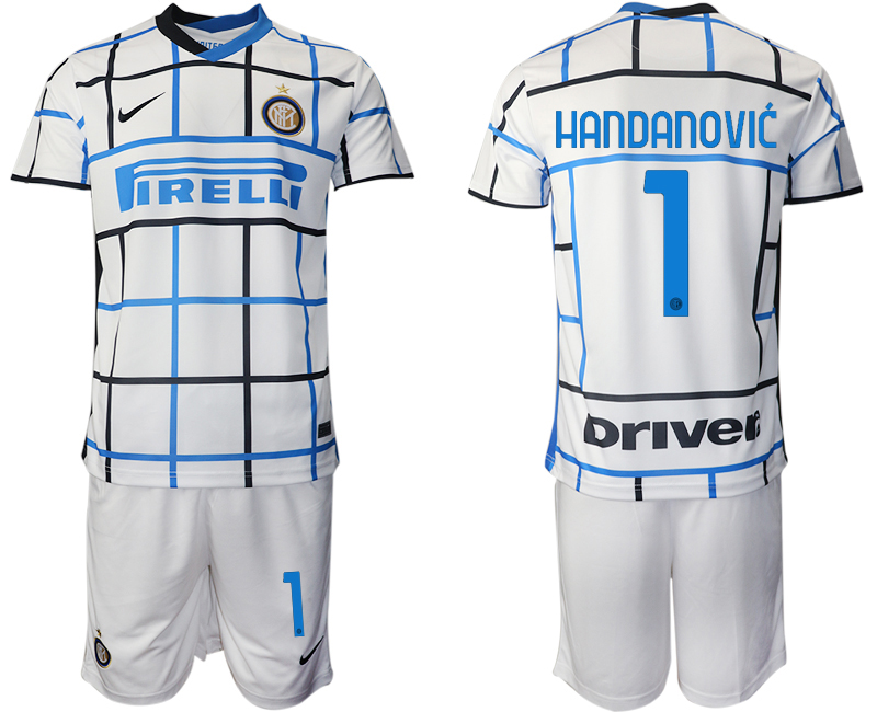 Men 2020-2021 club Inter milan away #1 white Soccer Jerseys